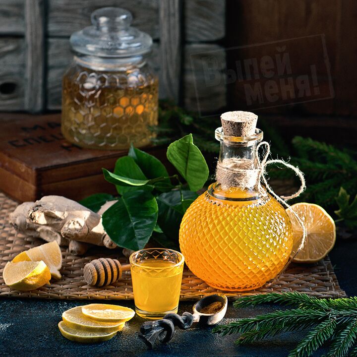 Moonlight tincture with orange, ginger and honey will strengthen a man's strength