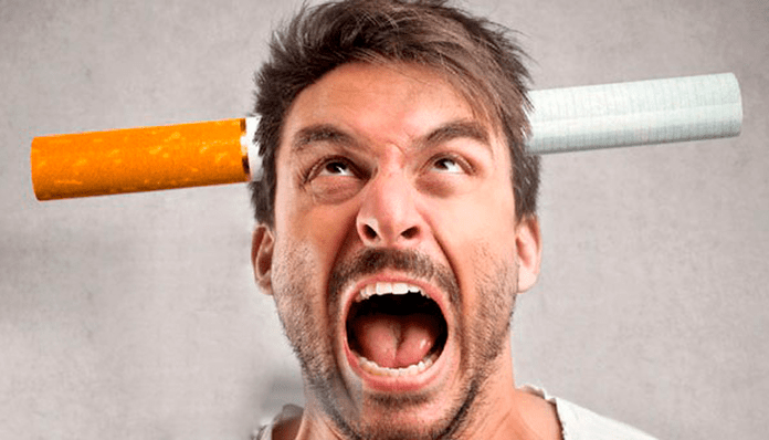 Nervousness during smoking cessation in a male