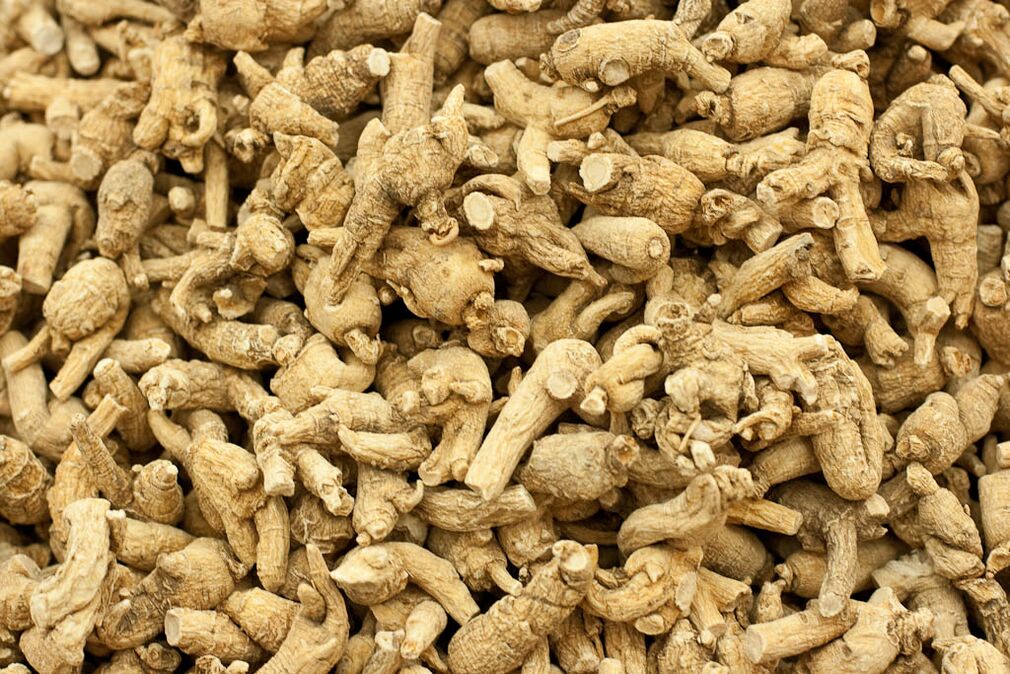 Ginseng root to increase potency